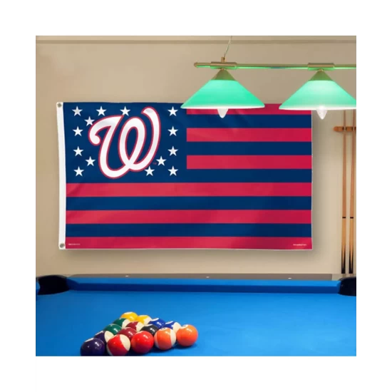 Buy ๐ Wincraft Multi Washington Nationals Deluxe Stars Stripes 3' X 5' Flag ๐คฉ - Image 2