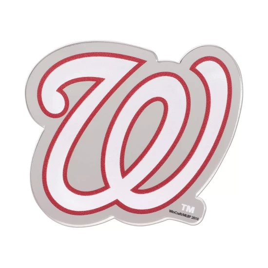 New ๐ฅ Wincraft Multi Washington Nationals Metallic Freeform Auto Emblem โ - Image 2
