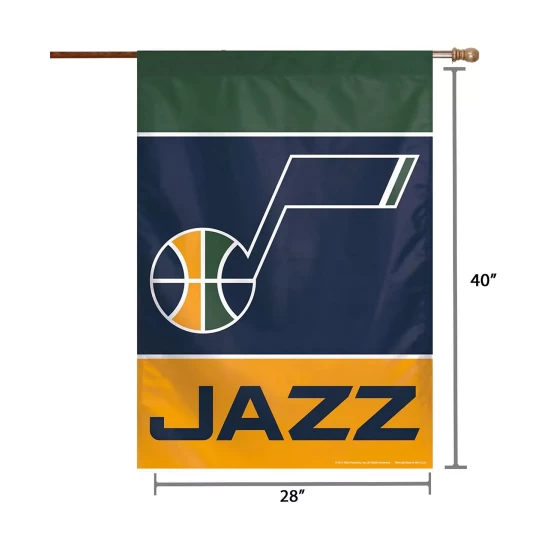 Cheap ๐งจ Wincraft Multi Utah Jazz 28 X 40 Primary Logo Single-Sided Vertical Banner โ - Image 3