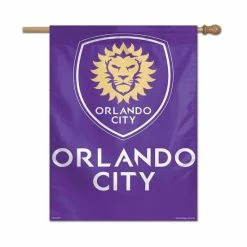 Deals 🤩 Wincraft Multi Orlando City Sc 28 X 40 Single-Sided Vertical Banner 🛒