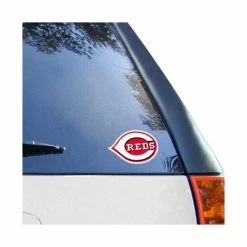 Cheap ✨ Wincraft Red Cincinnati Reds 4 X 4 Color Perfect Cut Decal ❤️
