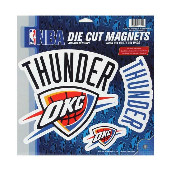 Flash Sale ๐ Wincraft Multi Oklahoma City Thunder 11 X 11 Vinyl Magnet Set, Pack Of 3 ๐คฉ