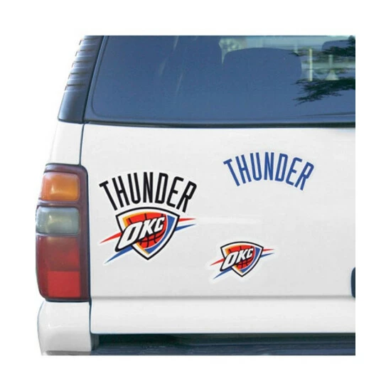 Flash Sale ๐ Wincraft Multi Oklahoma City Thunder 11 X 11 Vinyl Magnet Set, Pack Of 3 ๐คฉ - Image 2