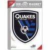 Promo 💯 Wincraft Multi San Jose Earthquakes 6.25 X 9 Die-Cut Logo Magnet 🌟