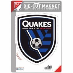 Promo 💯 Wincraft Multi San Jose Earthquakes 6.25 X 9 Die-Cut Logo Magnet 🌟