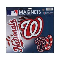 Flash Sale 🥰 Wincraft Multi Washington Nationals 11 X 11 Car Magnets, Pack Of 3 🎁