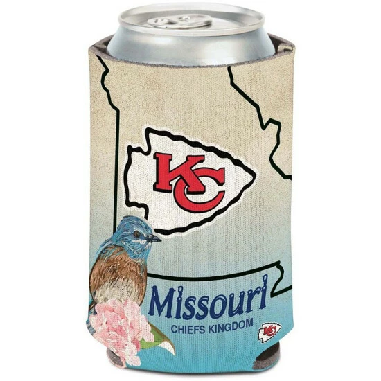 Cheap โ๏ธ Wincraft Multi Kansas City Chiefs 12 Oz State Plate Can Cooler ๐ - Image 2