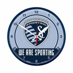 New 😀 Wincraft Multi Sporting Kansas City 12.75 Round Wall Clock 👏