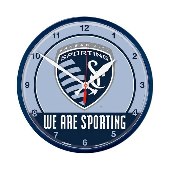 New ๐ Wincraft Multi Sporting Kansas City 12.75 Round Wall Clock ๐