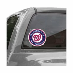 New ๐คฉ Wincraft Navy Blue, Red Washington Nationals 8 X 8 Color Team Logo Car Decal โ๏ธ