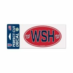 Coupon 🤩 Wincraft Multi Washington Nationals 4 X 8 Perfect Cut Decal 👍