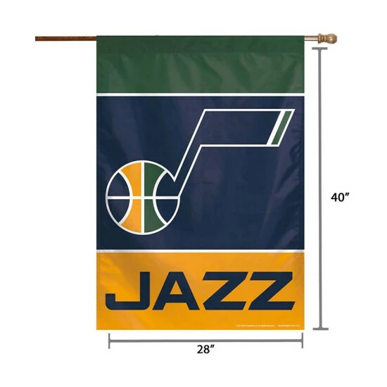 Cheap ๐งจ Wincraft Multi Utah Jazz 28 X 40 Primary Logo Single-Sided Vertical Banner โ - Image 2