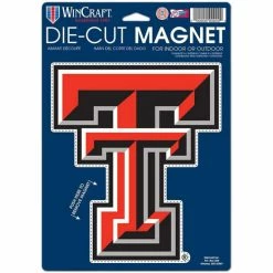 Outlet 😀 Wincraft Multi Texas Tech Red Raiders 6 X 9 Logo Car Magnet ⌛