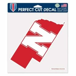 Cheapest ❤️ Wincraft Multi Nebraska Huskers 8 X 8 Color Decal 🧨