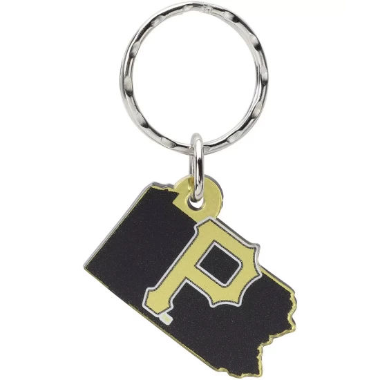 Promo ๐ Wincraft Multi Pittsburgh Pirates Metallic State Shape Keychain ๐งจ - Image 2